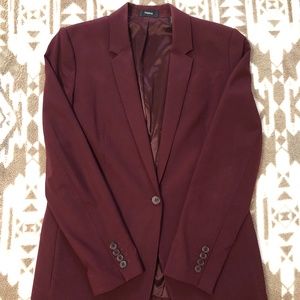 Theory burgundy blazer